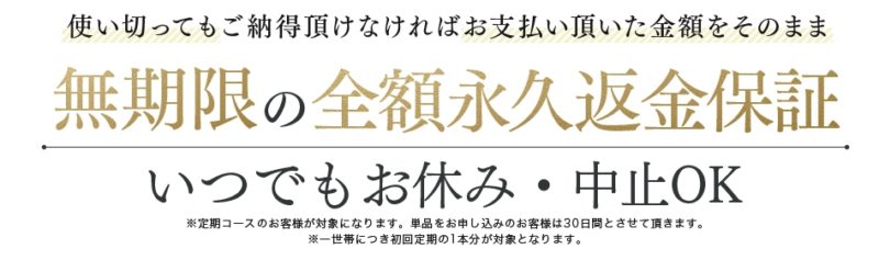 ディーアジカ (D AGICA)の全額返金保証について